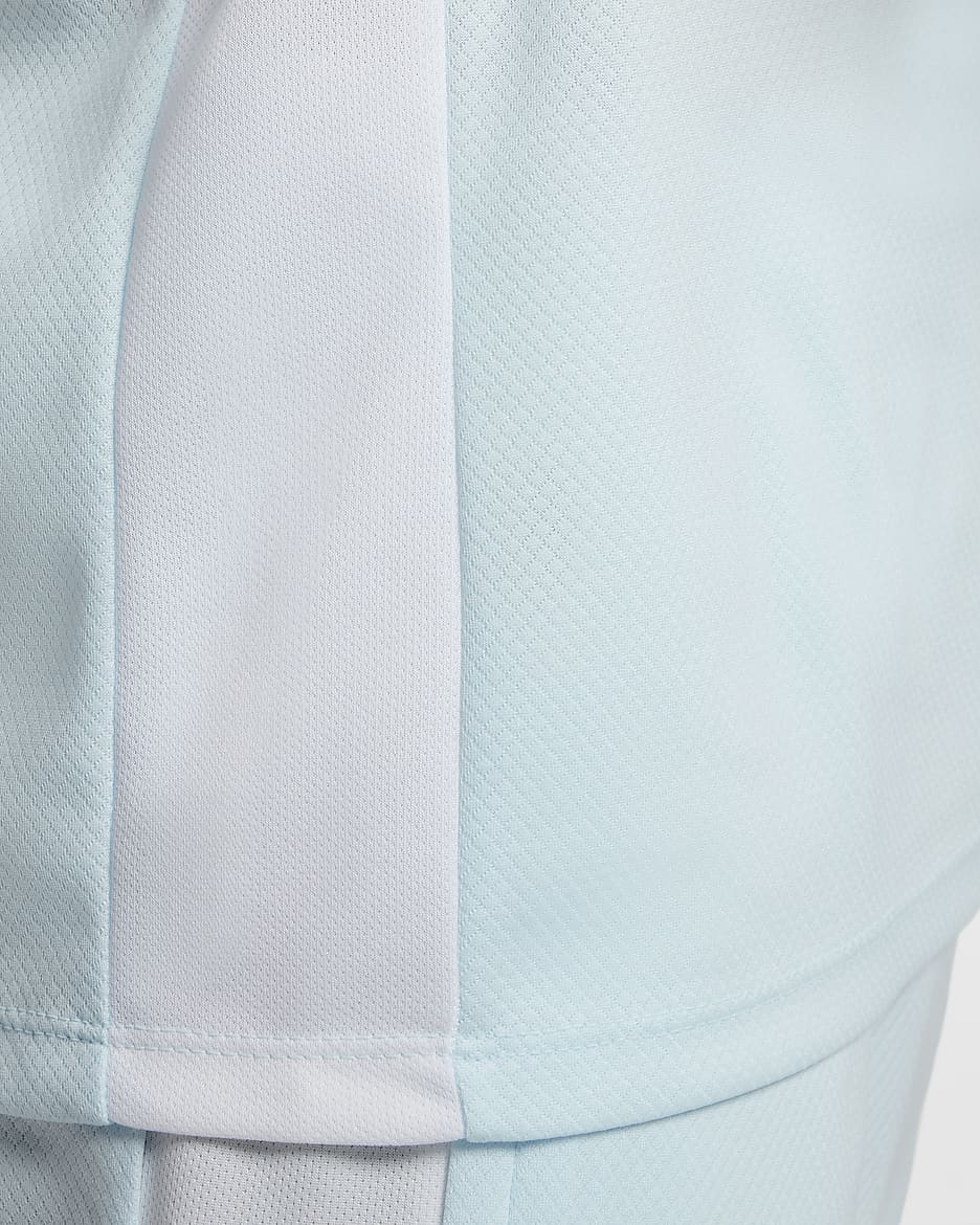 Maglia da calcio a manica corta Nike Dri-FIT Strike - Ragazzi - Glacier Blue/Bianco/Baltic Blue/Bianco