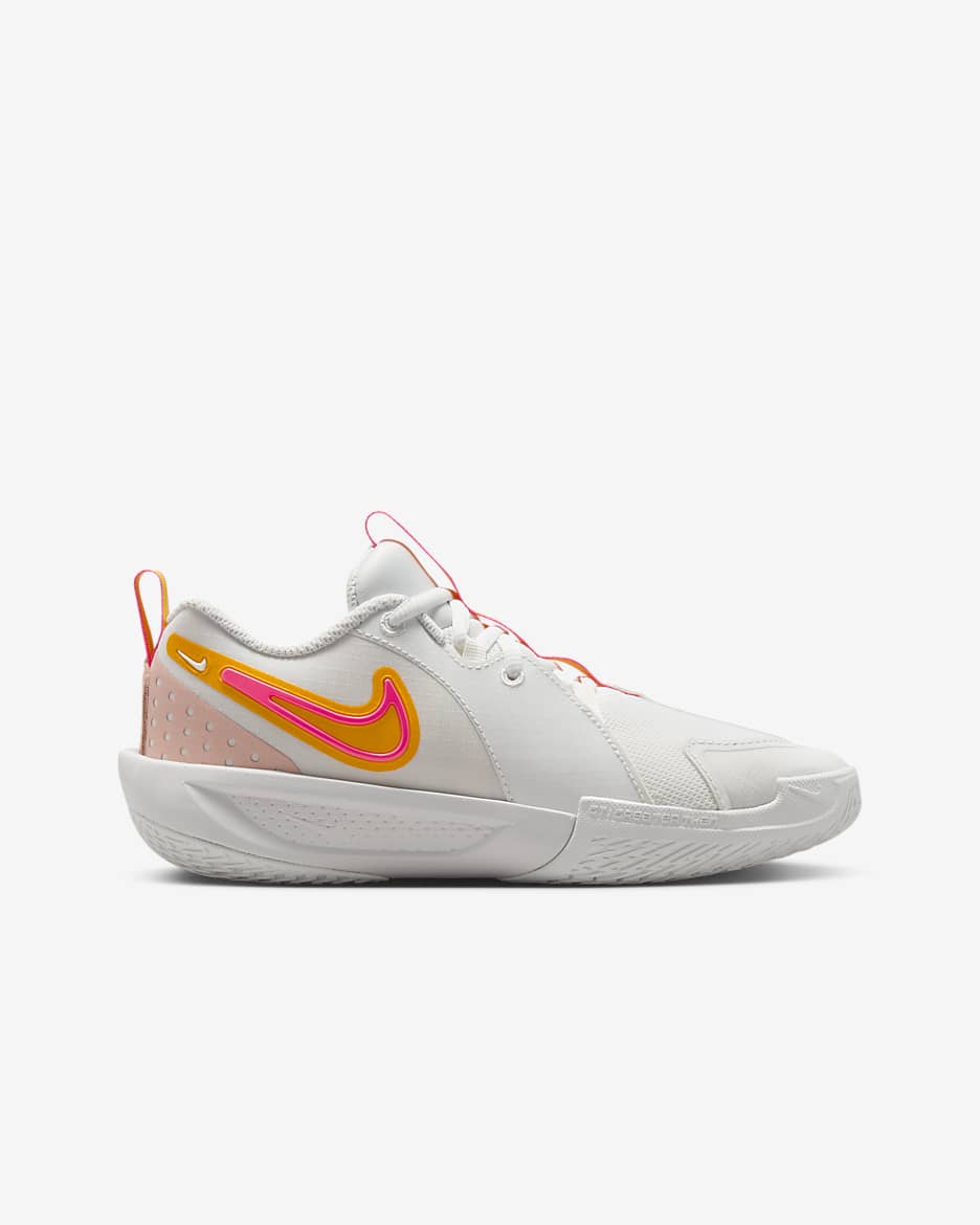 Nike G.T. Cut 3 Big Kids' Basketball Shoes - Summit White/Hyper Pink/University Gold/Arctic Orange