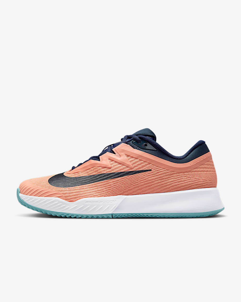 Nike Vapor Pro 3 Men's Clay Court Tennis Shoes - Apricot Agate/White/Denim Turquoise/Obsidian