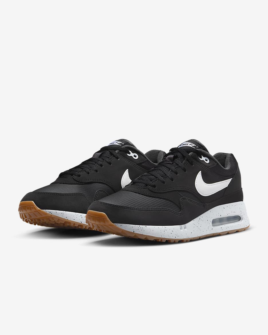 Ανδρικά παπούτσια γκολφ Nike Air Max 1 '86 OG G - Μαύρο/Anthracite/Gum Medium Brown/Λευκό