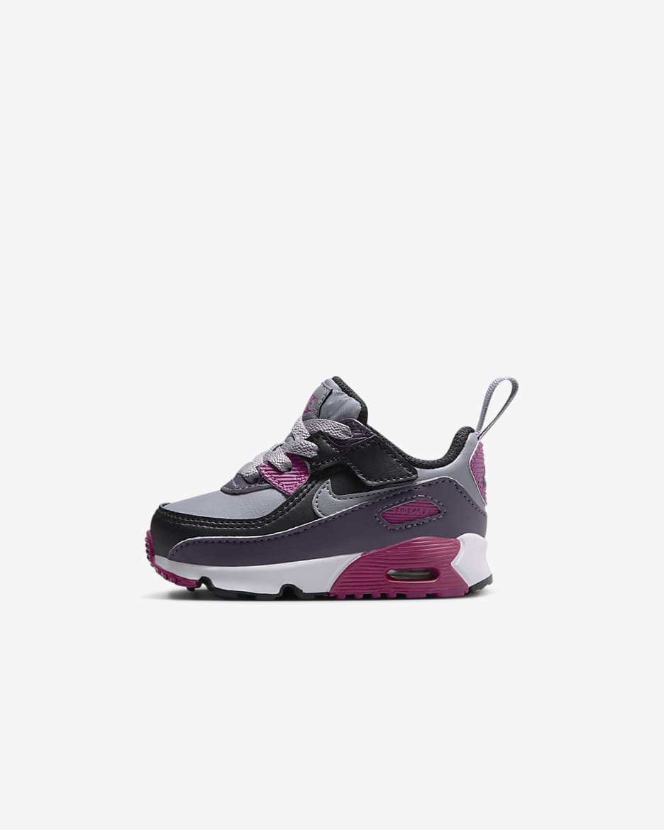 Scarpa Nike Air Max 90 EasyOn – Bebè e bimbo/a - Cement Grey/Nero/Dark Raisin/Cement Grey
