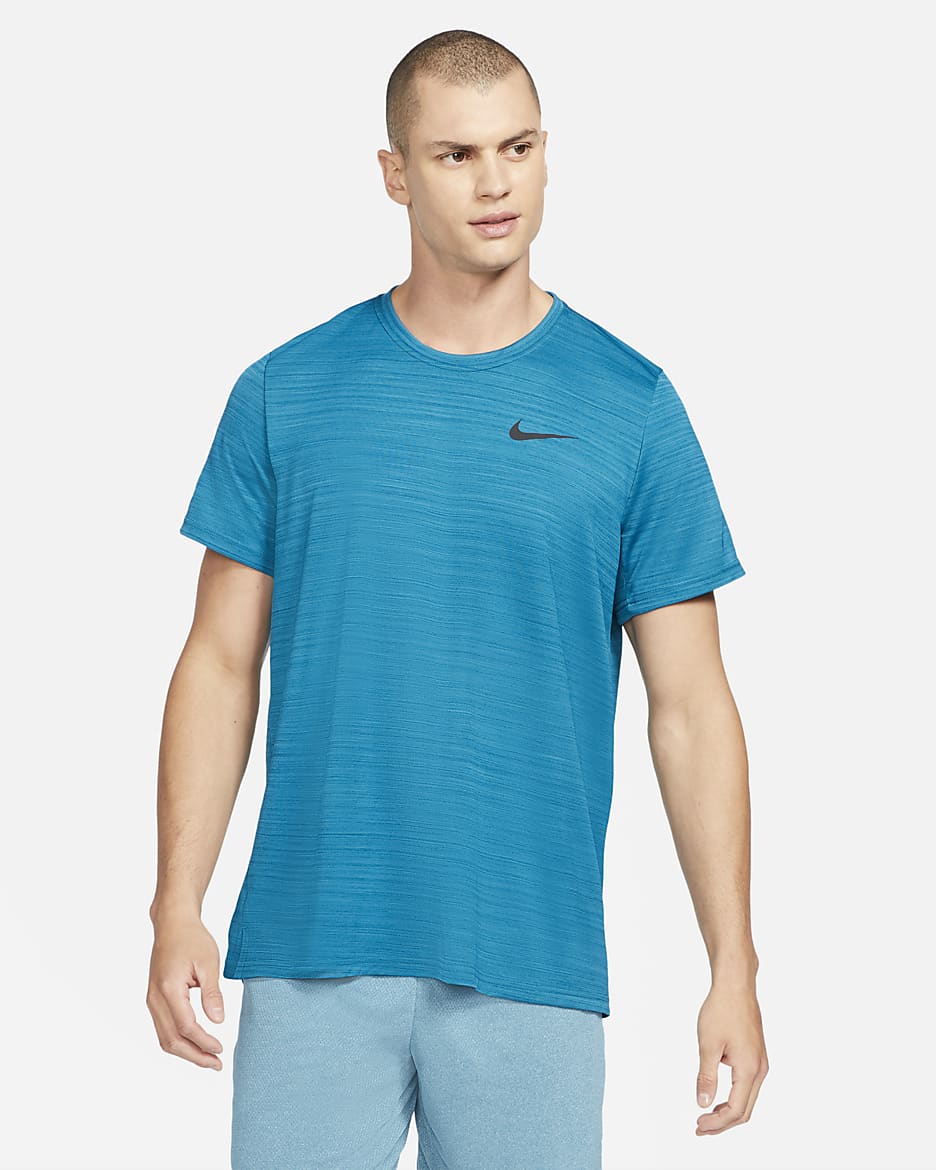 Nike Dri-FIT Superset Men's Short-Sleeve Training Top - Green Abyss/Black
