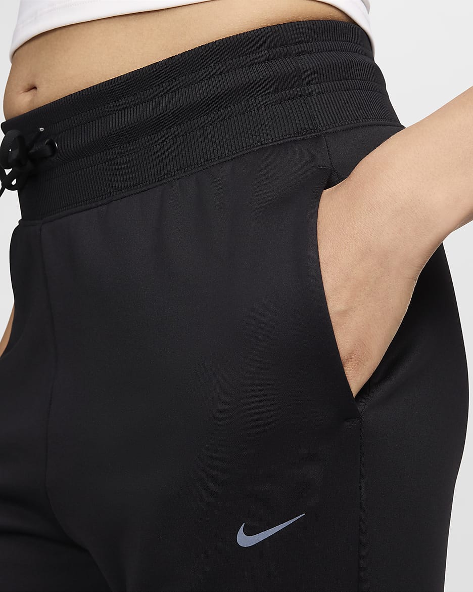 Nike Therma-FIT One Women's High-Waisted 7/8 Joggers - Black/White