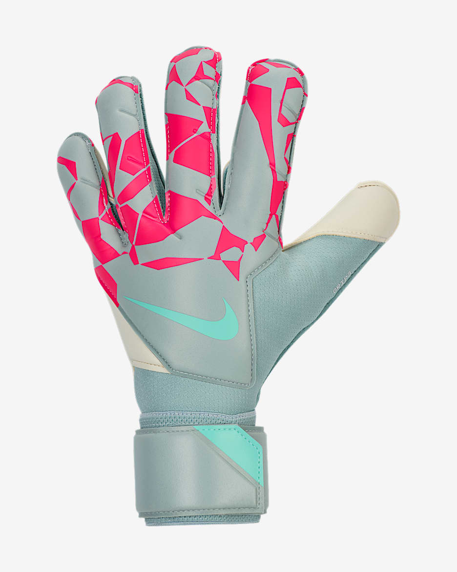 Nike Grip3 Goalkeeper Soccer Gloves - Ocean Cube/Pink Blast/Aurora Green