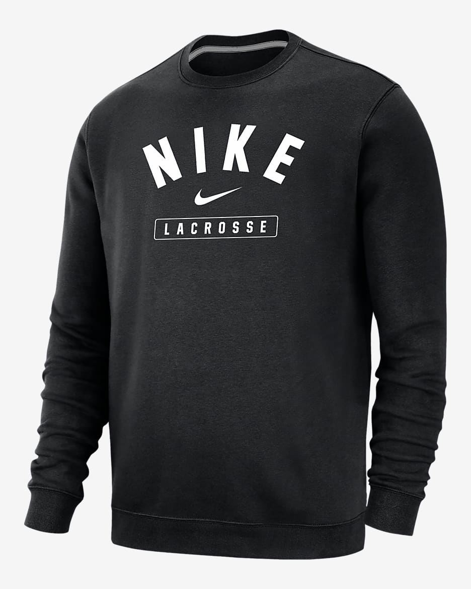 Nike Lacrosse Men's Crew-Neck Sweatshirt - Black