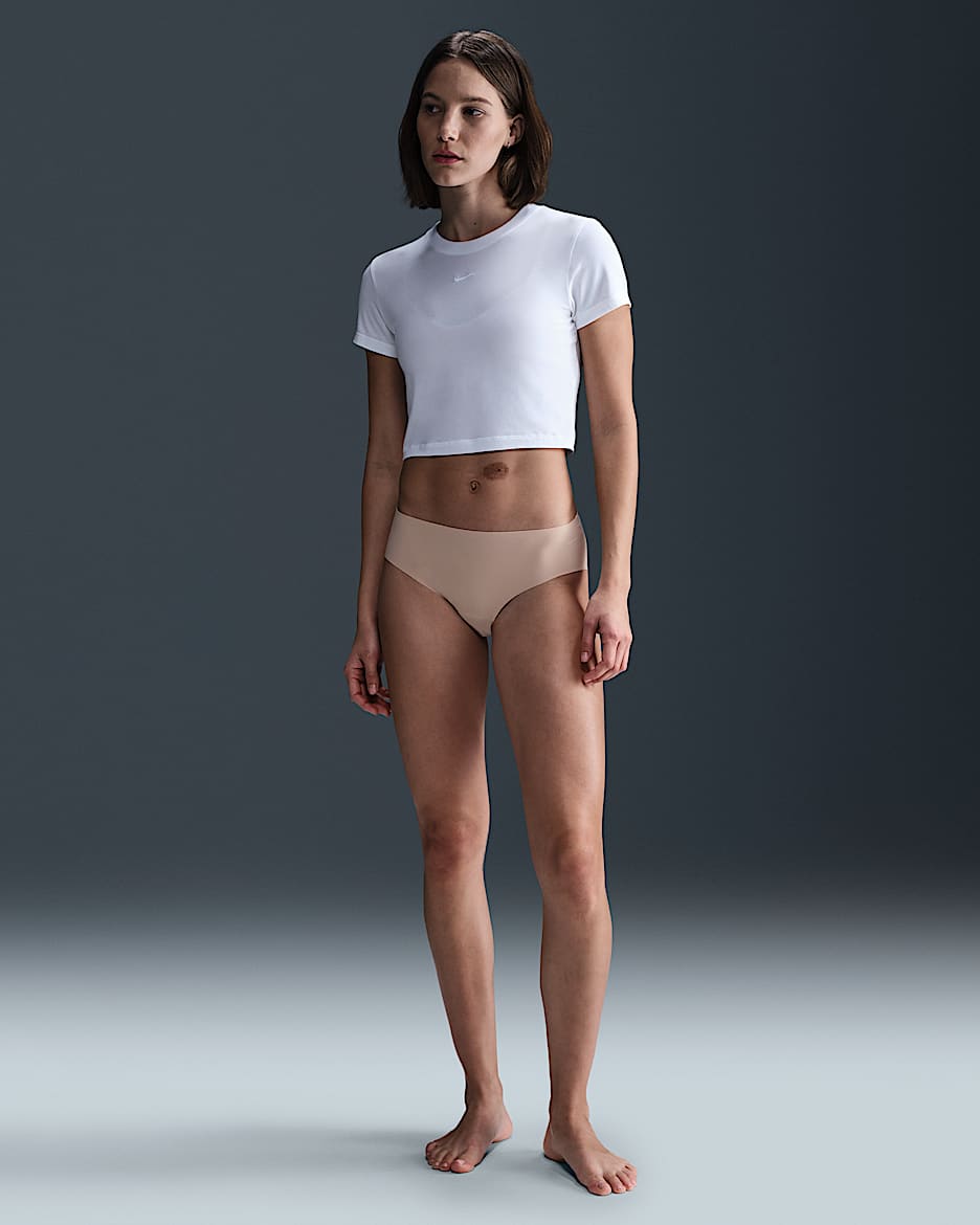 Slip underwear Nike Leak Protection: Period – Donna - Particle Beige/Bianco
