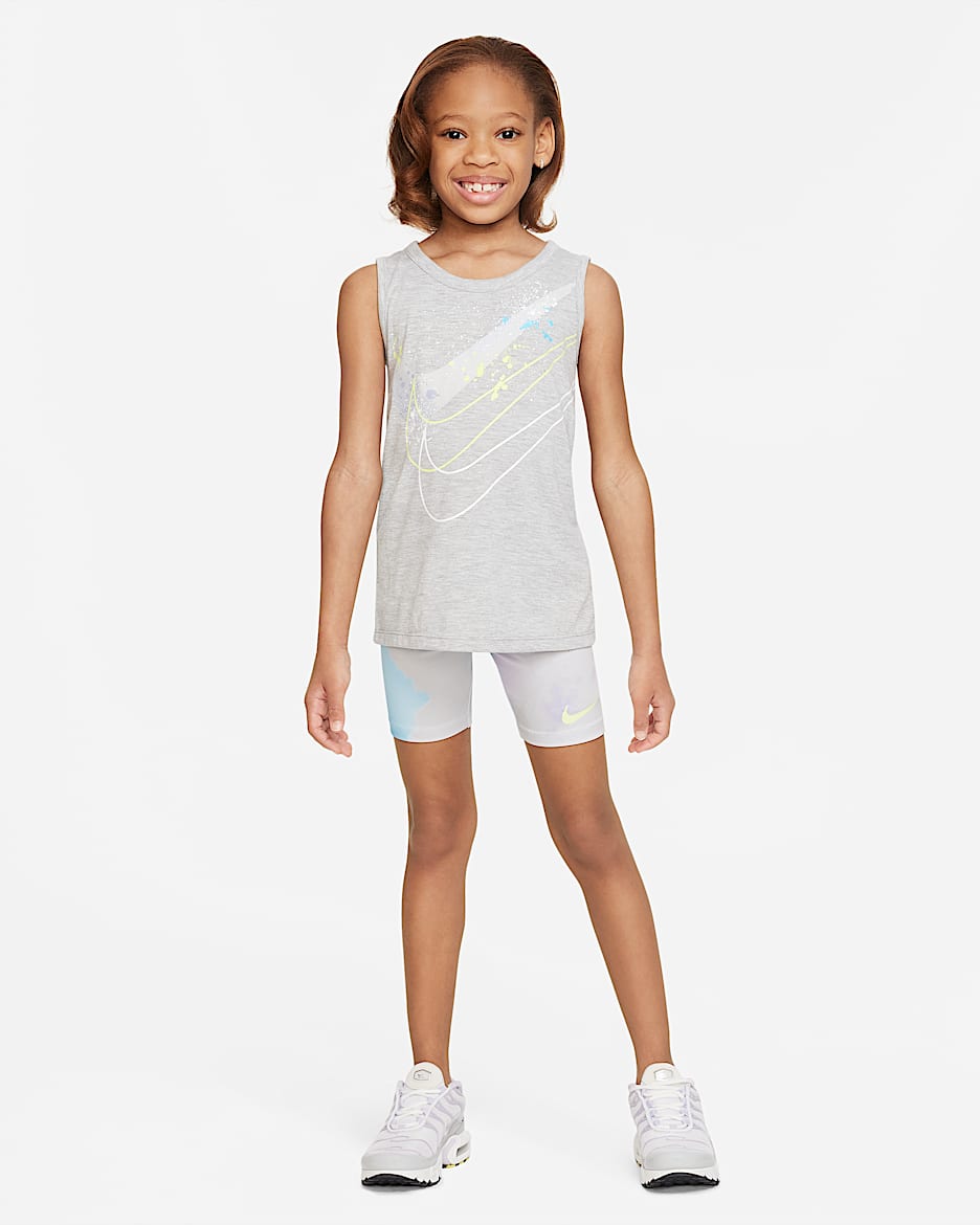 Nike "Just DIY It" Bike Shorts Set Little Kids' 2-Piece Set - Photon Dust