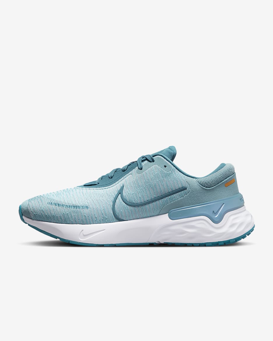 Nike Renew Run 4 Men's Road Running Shoes - Ocean Bliss/Green Abyss/Football Grey/Noise Aqua
