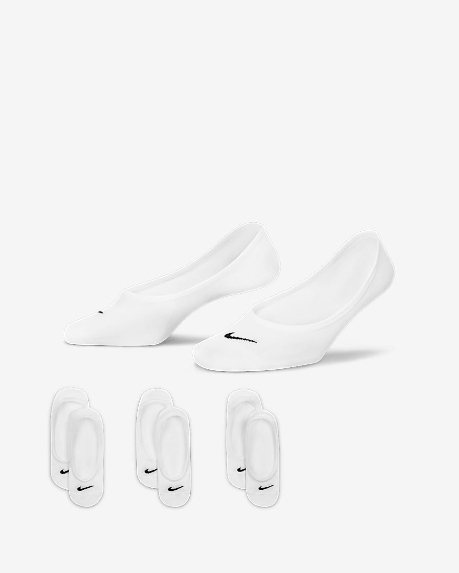 Nike Women's Training No-Show Socks (3 Pairs) - White/Black