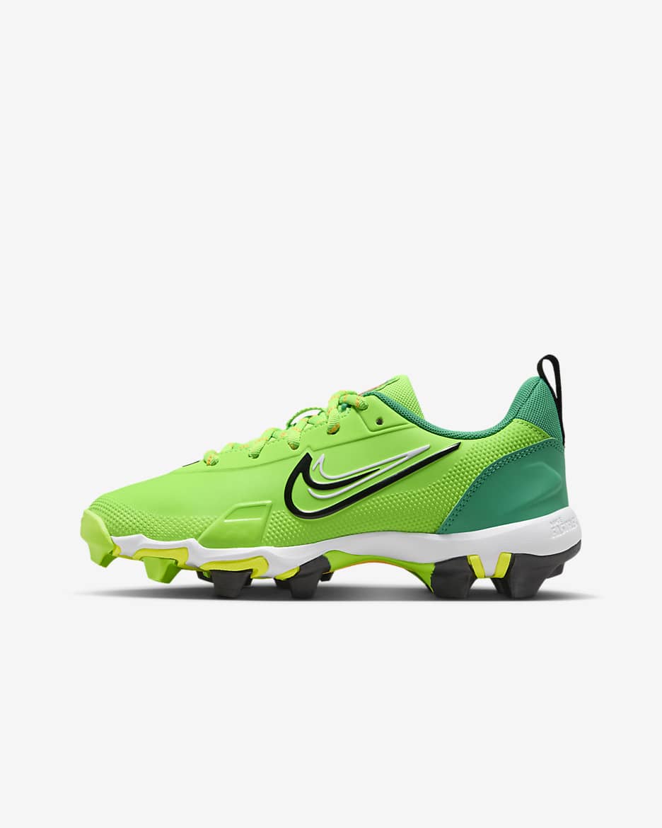 Tacos de béisbol para niños grandes Nike Force Trout 9 Keystone - Verde strike/Verde estadio/Volt/Negro