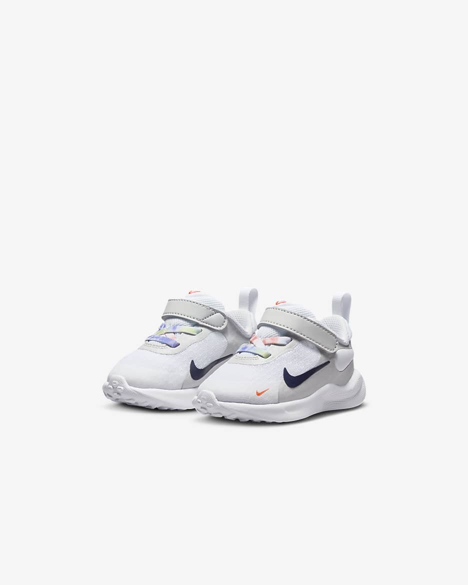 Nike Revolution 7 SE Schuh für Babys und Kleinkinder - Weiß/Photon Dust/Vapor Green/Midnight Navy