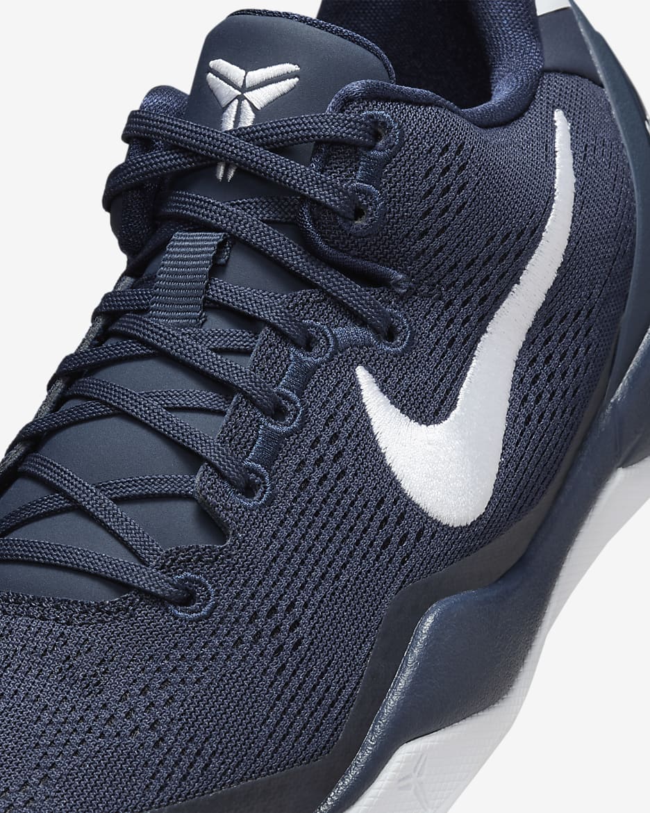 Kobe 8 Big Kids' Basketball Shoes - College Navy/College Navy/White