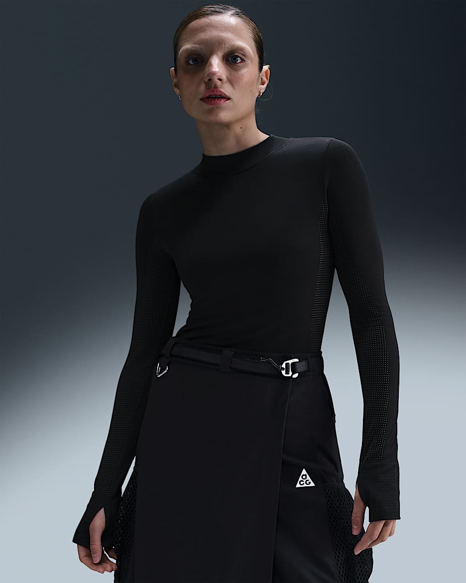 Haut à manches longues Dri-FIT ADV Nike ACG « Delta River » pour femme - Noir/Cool Grey