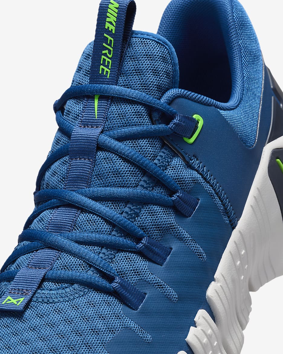 Tenis de entrenamiento para hombre Nike Free Metcon 5 - Azul cancha/Trueno azul/Tinte platino/Verde strike