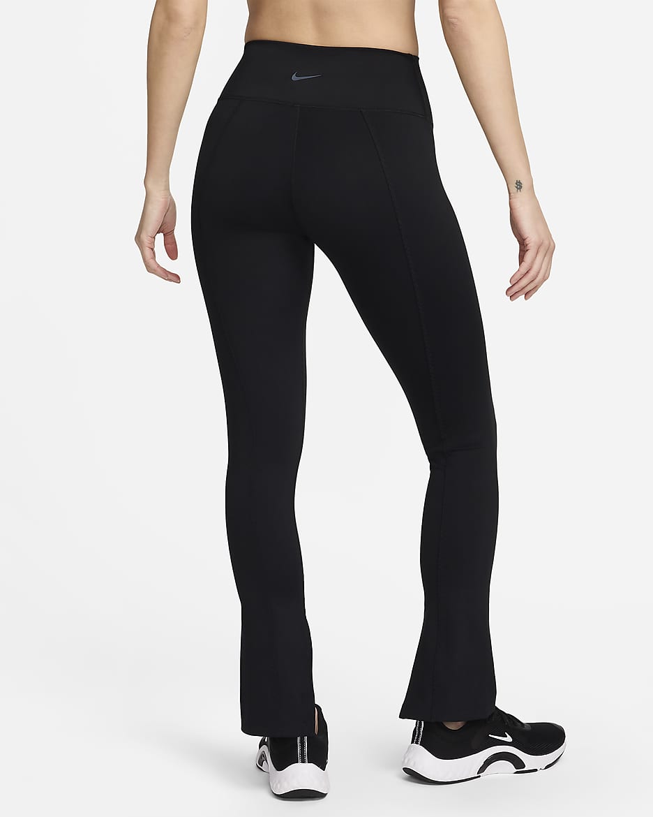 Nike One Women's High-Waisted Full-Length Split-Hem Leggings - Black