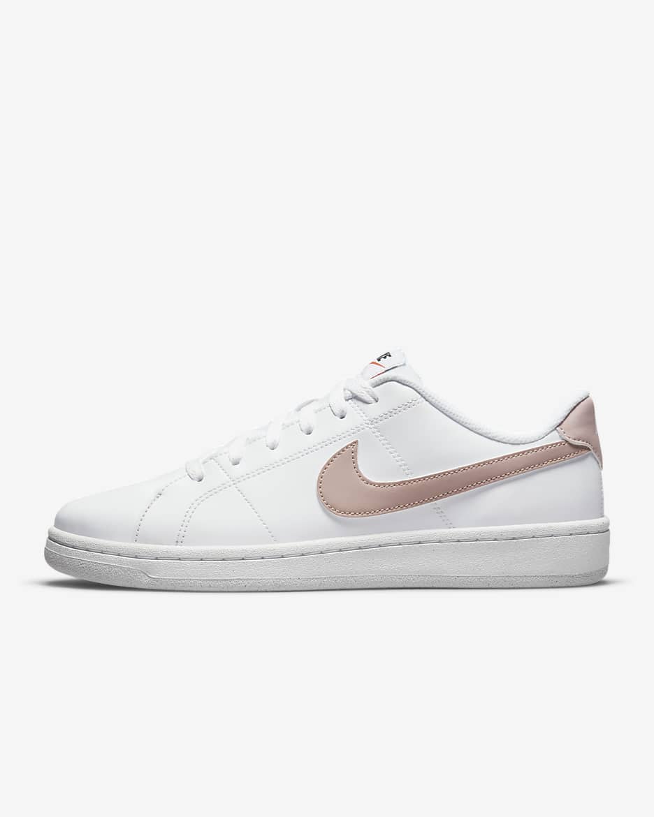 รองเท้าผู้หญิง Nike Court Royale 2 - ขาว/ดำ/Team Orange/Pink Oxford