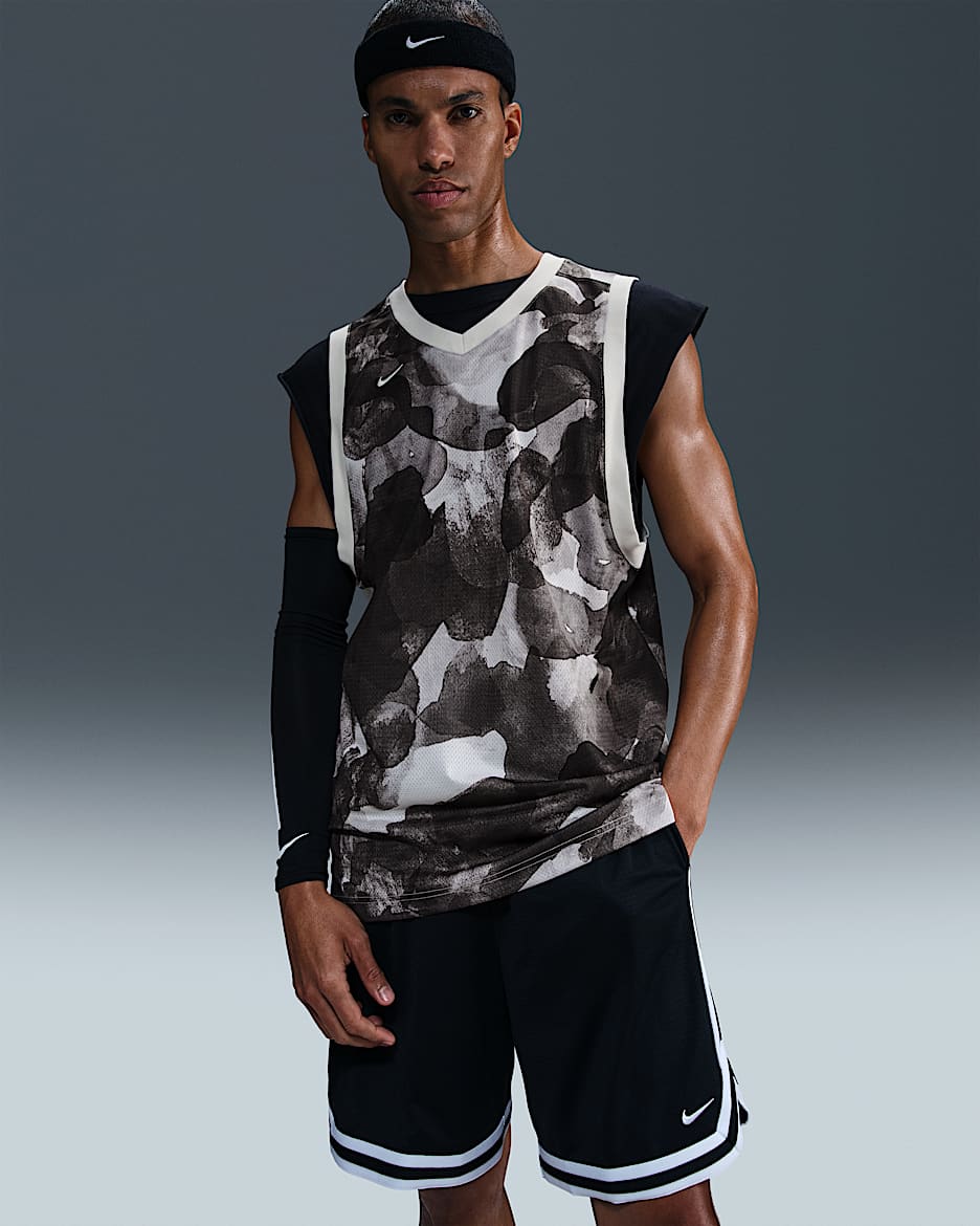 Nike DNA Men's Dri-FIT Basketball Jersey - Pale Ivory/Pale Ivory/Black/Pale Ivory