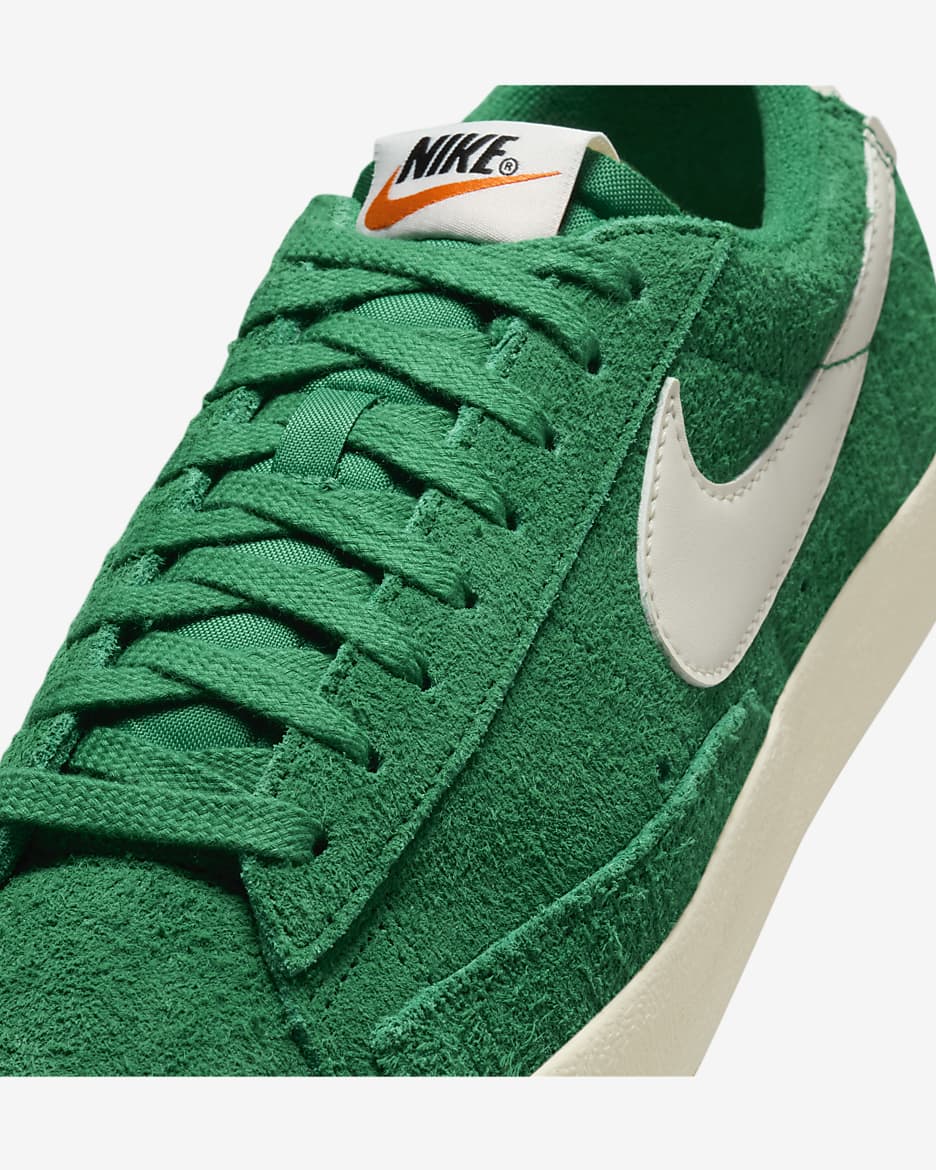 Nike Blazer Low '77 Vintage Women's Shoes - Malachite/Coconut Milk/Team Orange/Pale Ivory