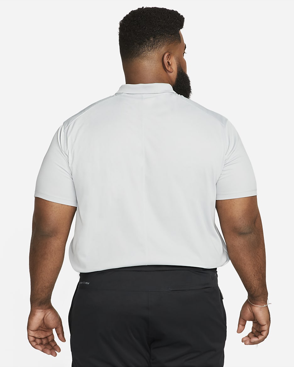 Nike Dri-FIT Victory-golfpolo til mænd - Light Smoke Grey/hvid