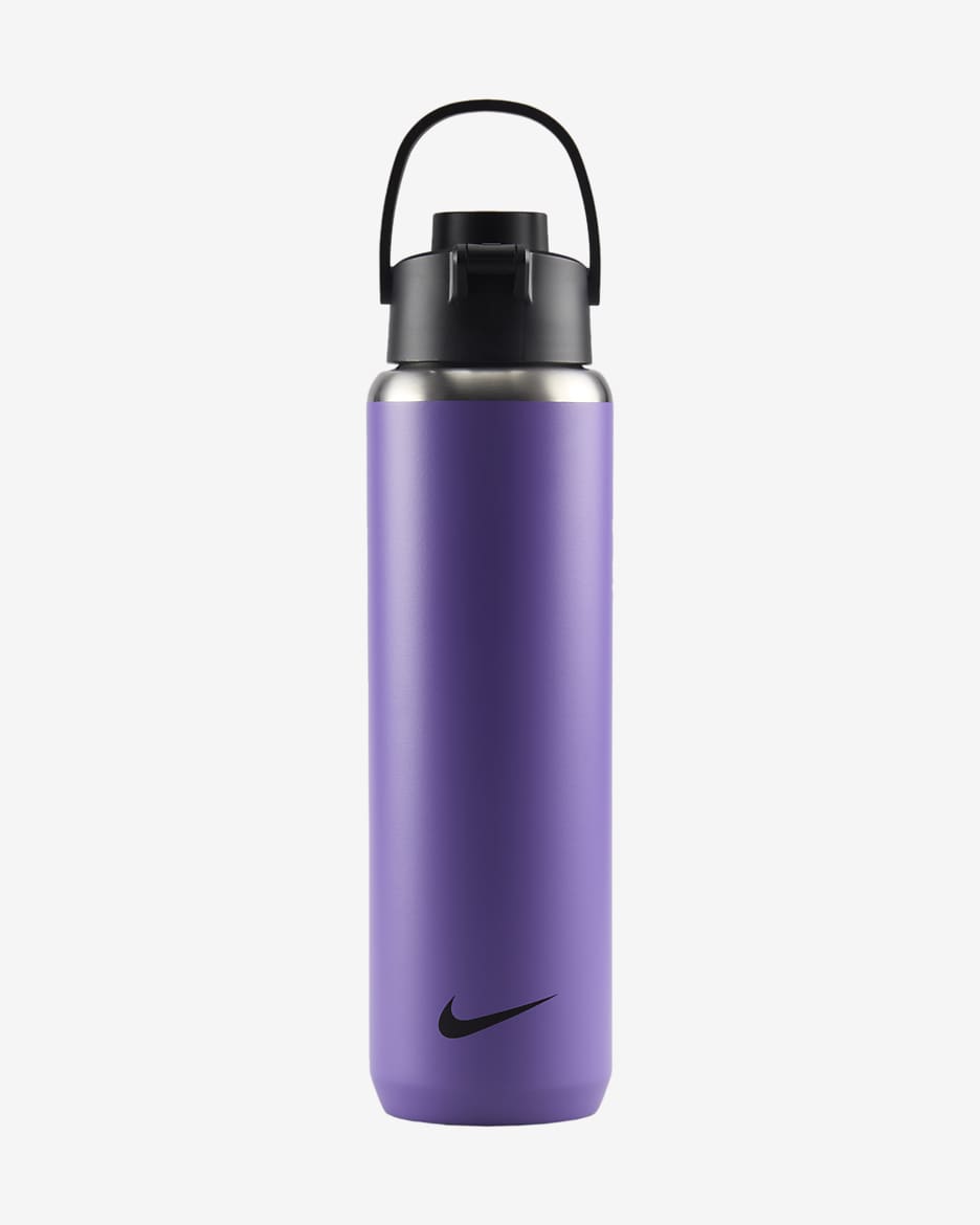 Botella de acero inoxidable con pico Nike Recharge (710 ml) - Morado