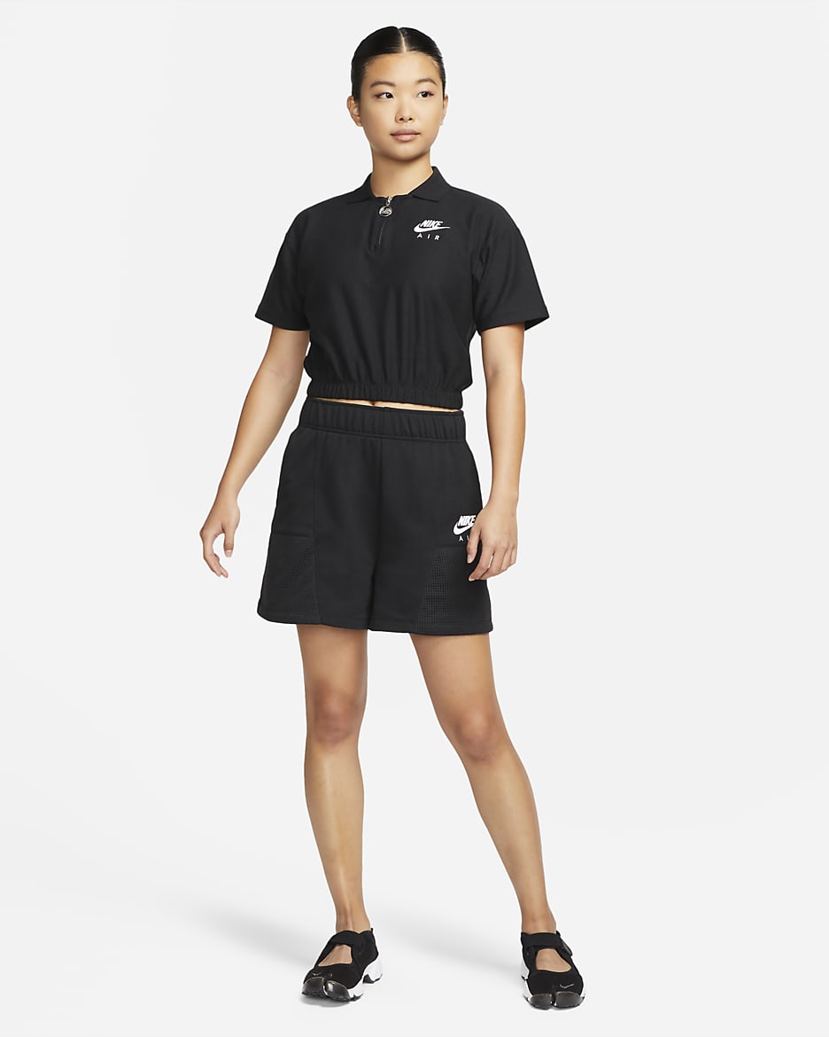 Nike Air Women's Pique Polo - Black/White