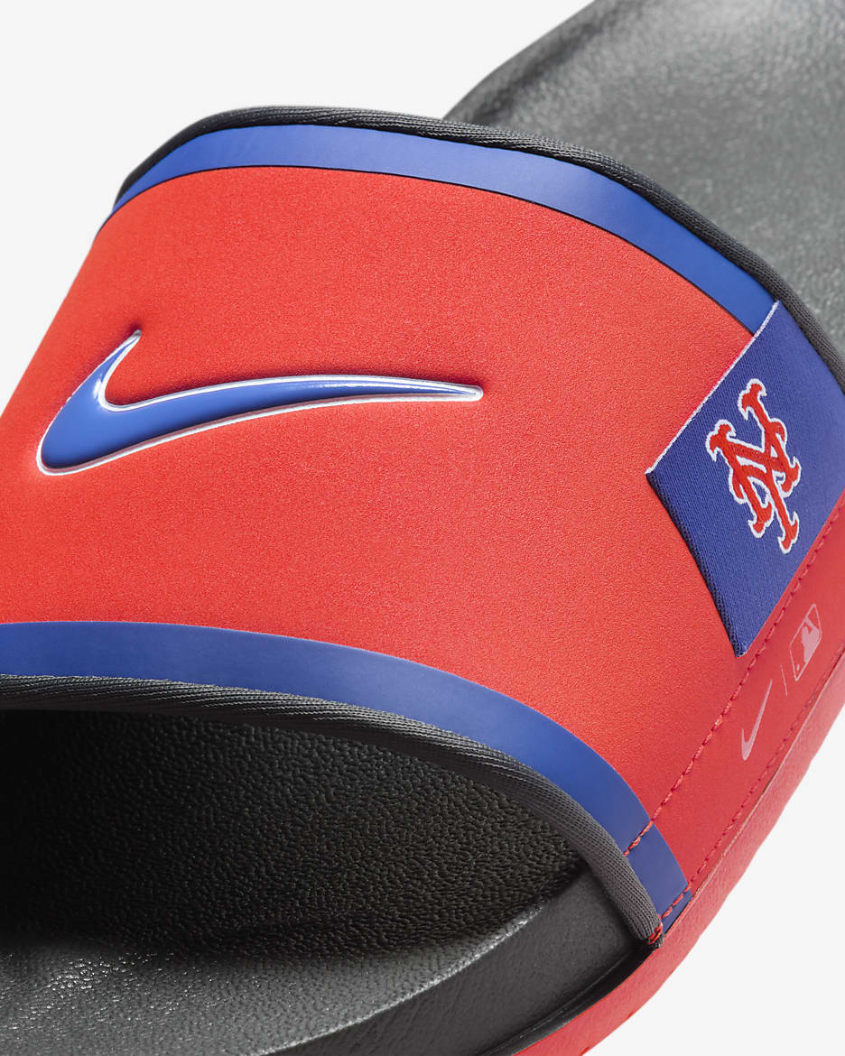 Nike Offcourt (New York Mets) Offcourt Slides - Team Orange/Dark Smoke Grey/Rush Blue