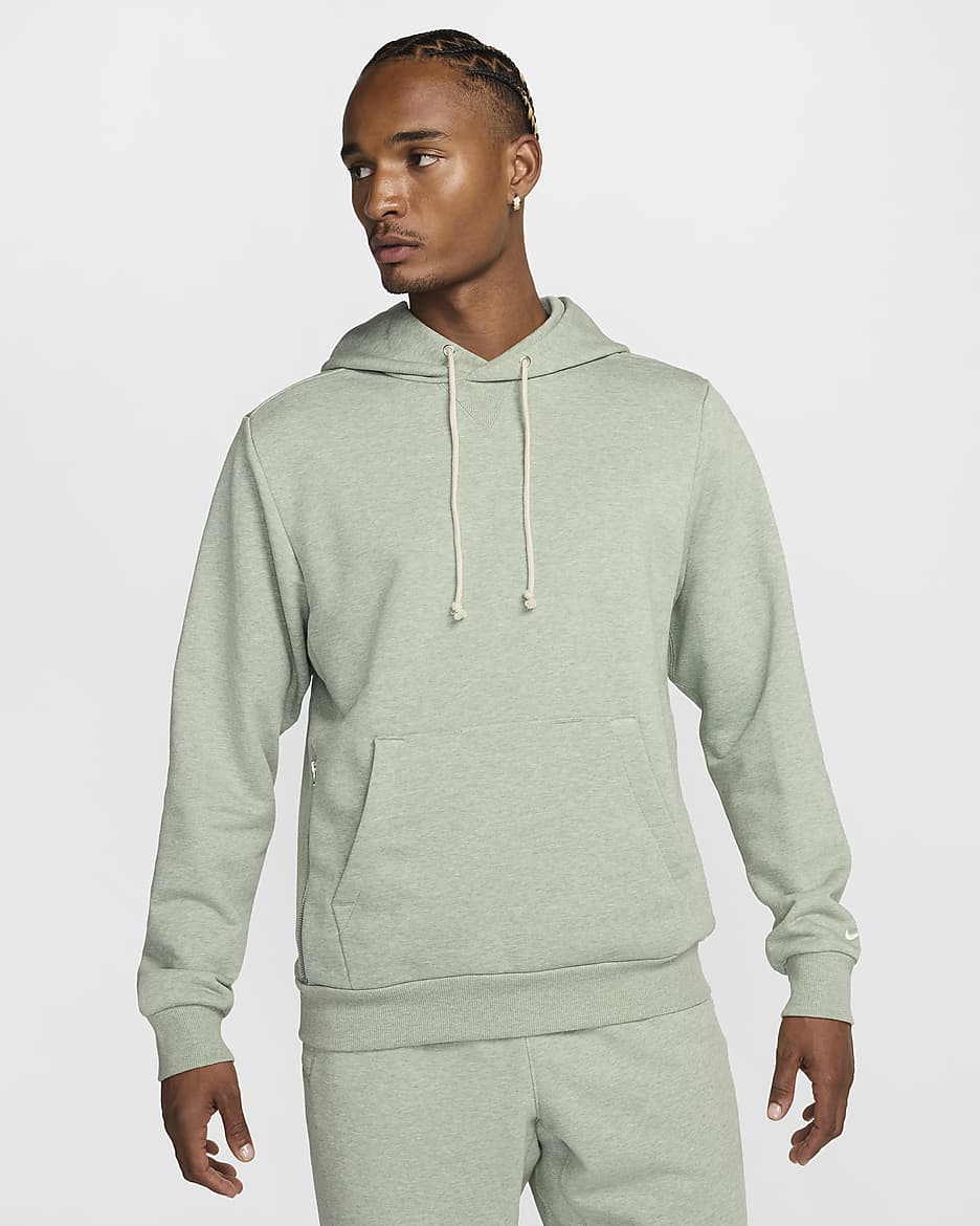 Sudadera con gorro de básquetbol sin cierre Dri-FIT para hombre Nike Standard Issue - Horizonte jade/Jaspeado/Marfil pálido