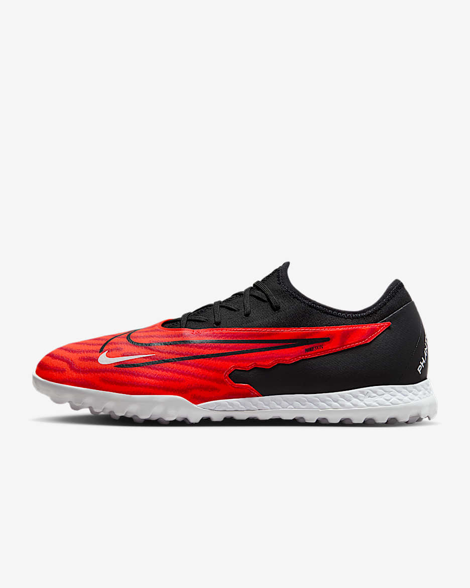 Nike Phantom GX Pro Turf Low-Top Soccer Shoes - Bright Crimson/White/University Red/Black