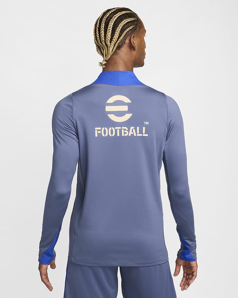 Strike Inter de Milán Camiseta de entrenamiento de fútbol Nike Dri-FIT - Hombre - Diffused Blue/Lyon Blue/Sanddrift