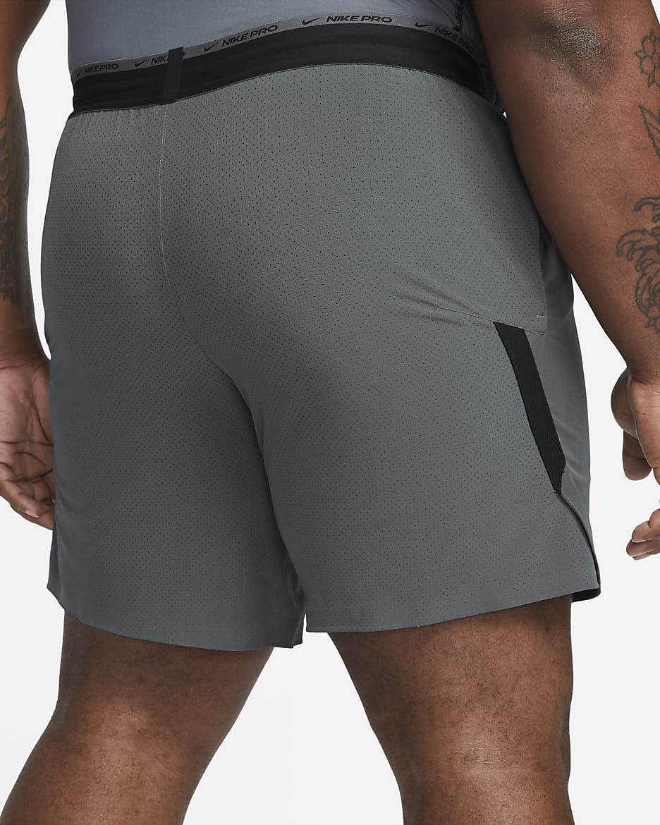 Nike Dri-FIT Flex Rep Pro Collection Men's 20cm (approx.) Unlined Training Shorts - Iron Grey/Black