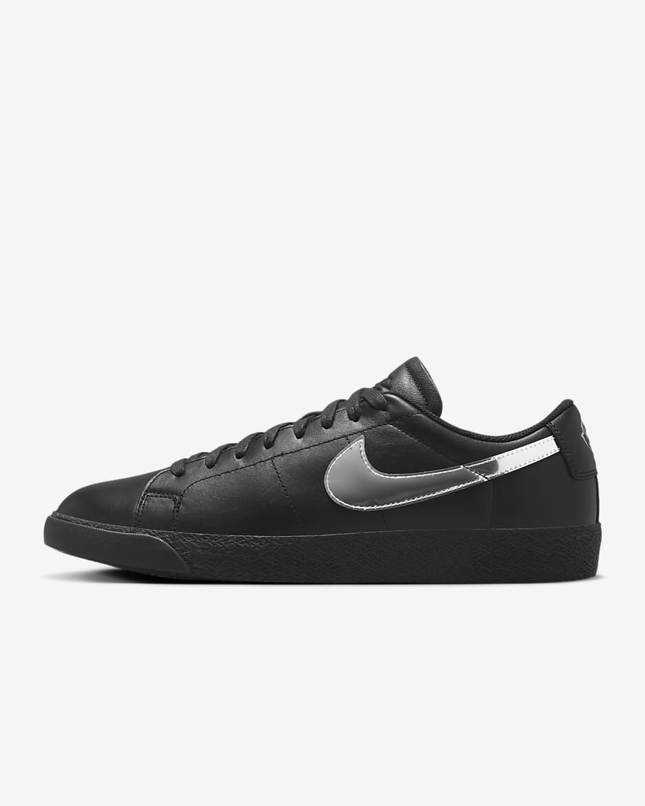 Nike SB Zoom Blazer Low x Dancer Skateboards Men's Shoes - Black/Black/Metallic Silver