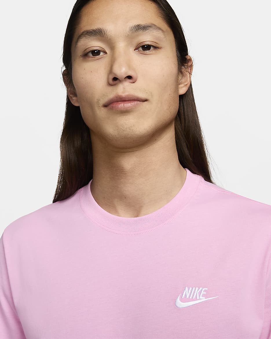 Nike Sportswear Club Men's T-Shirt - Pink Rise