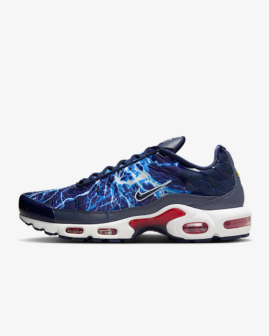 Nike Air Max Plus "Eclair Lightning" Erkek Ayakkabısı - Midnight Navy/Salsa Red/Beyaz/Midnight Navy