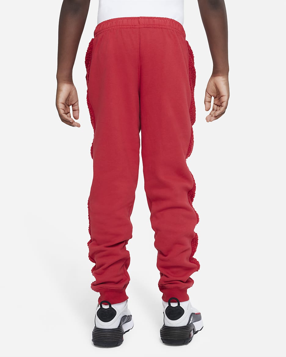 Nike Sportswear Club Fleece Big Kids' (Boys') Winterized Pants - Gym Red/White