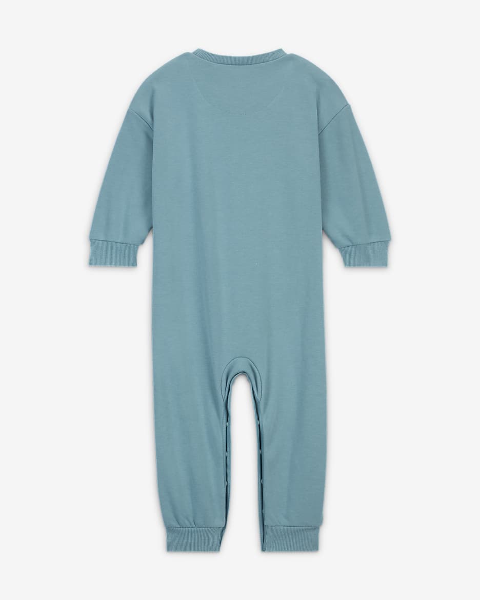 Nike Everyone From Day One Baby (12-24M) Crew Coverall - Denim Turquoise