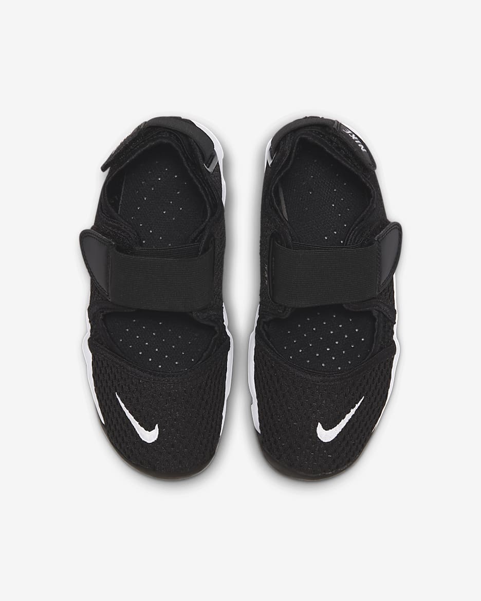 Nike Rift 小/大童鞋款 - 黑色/白色