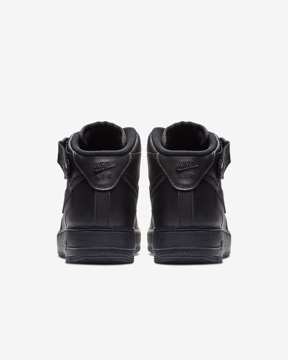 Chaussure Nike Air Force 1 Mid '07 pour Homme - Noir/Noir