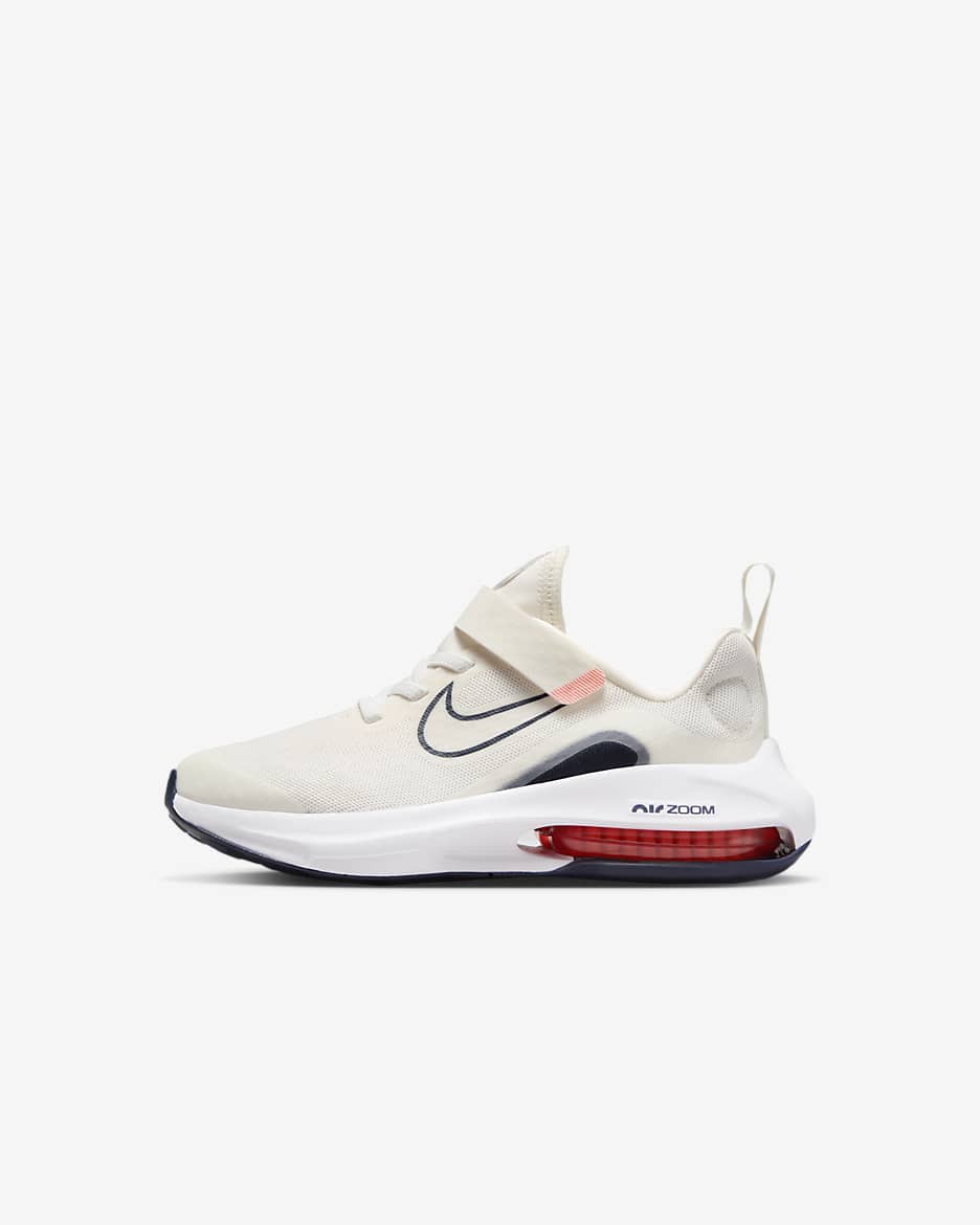 Nike Air Zoom Arcadia 2 Younger Kids' Shoes - Phantom/Bright Crimson/White/Dark Obsidian