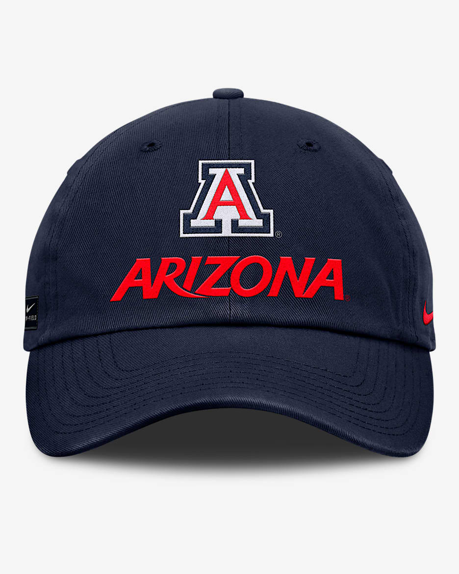 Arizona Sideline Club Gameday Men's Nike College Adjustable Hat - Navy