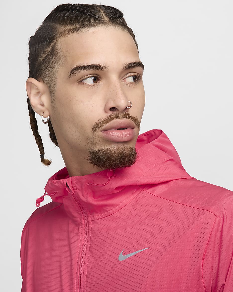 Chamarra de correr Repel para hombre Nike Windrunner - Rosa margarita/Rosa margarita