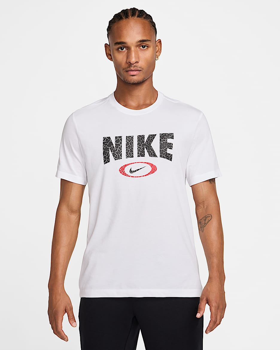 Nike Men's Dri-FIT Fitness T-Shirt - White