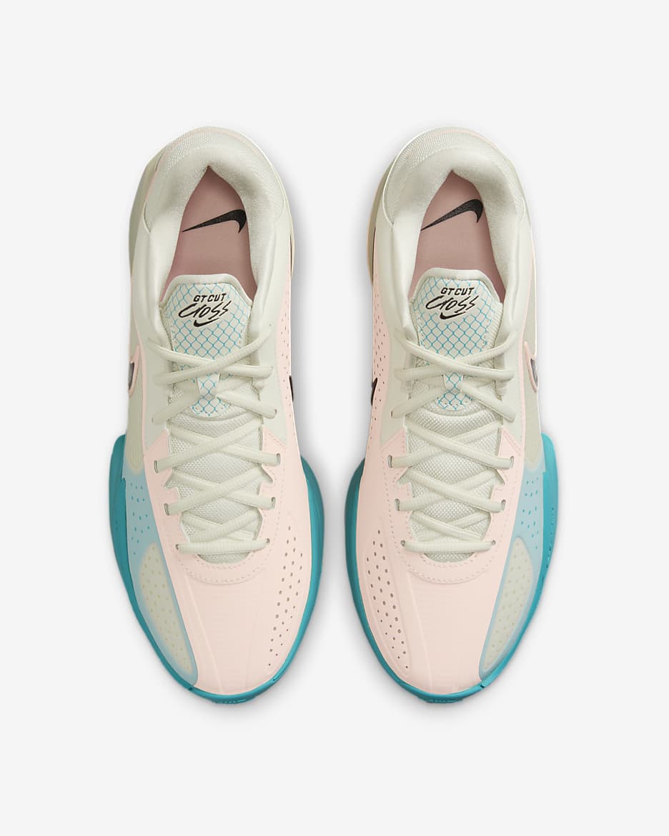 Nike G.T. Cut Cross Basketballschuh - Sea Glass/Dusty Cactus/Schwarz/Crimson Tint