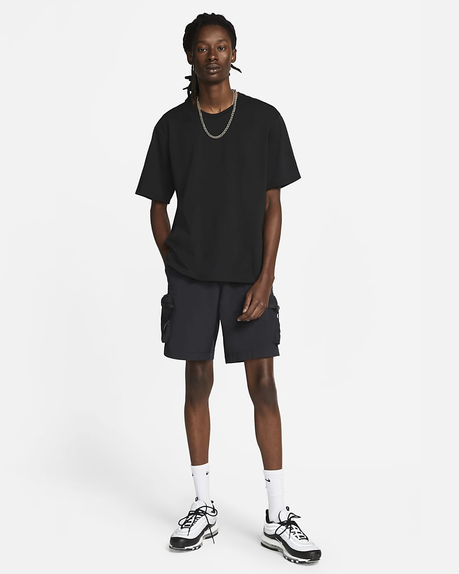 Nike Sportswear Tech Pack Men's Short-Sleeve Dri-FIT Top - Black/Black