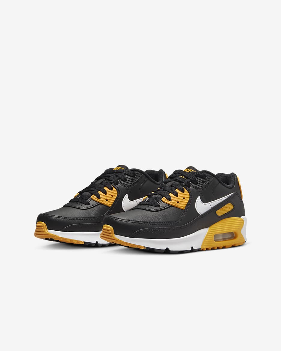 Sko Nike Air Max 90 för ungdom - Svart/University Gold/Vit