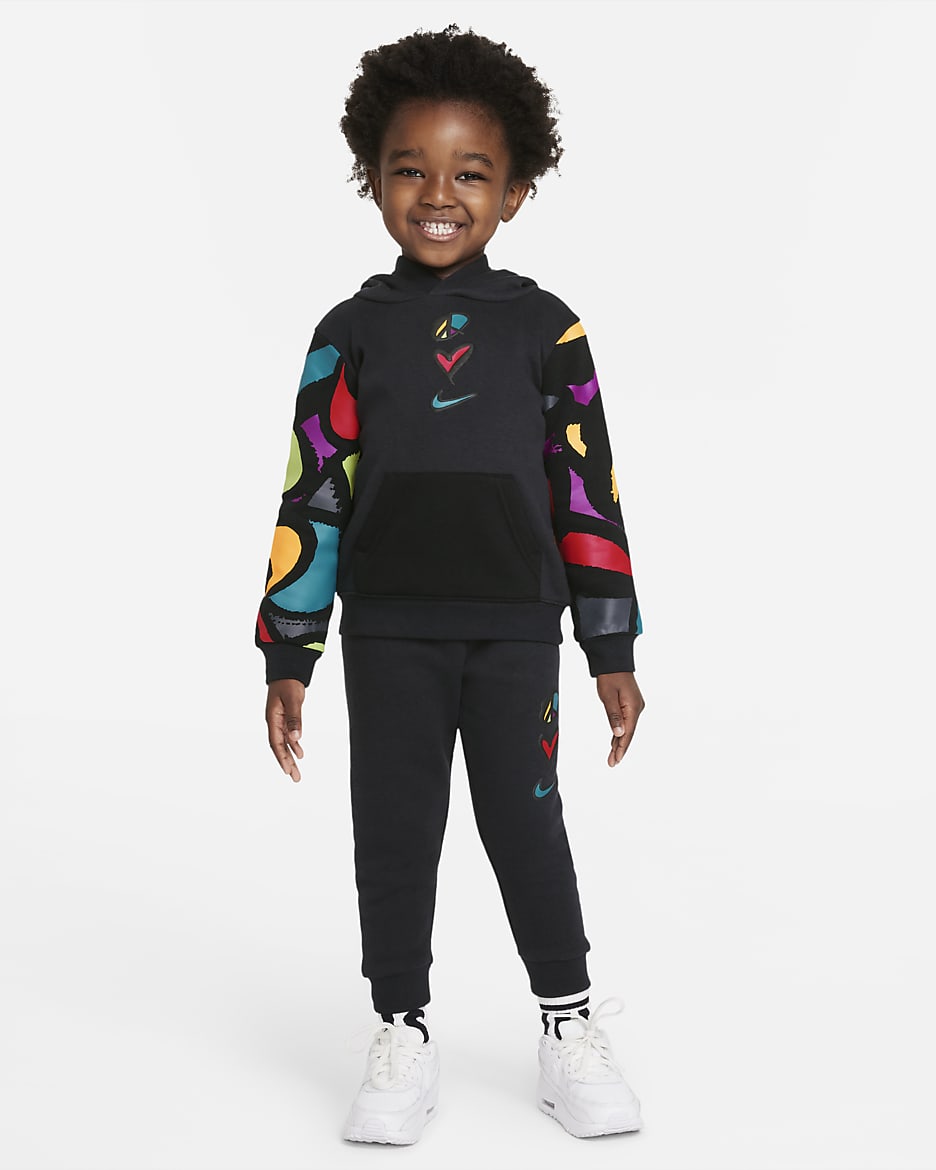 Nike Sportswear Club Fleece Toddler Hoodie and Joggers Set - Off Noir