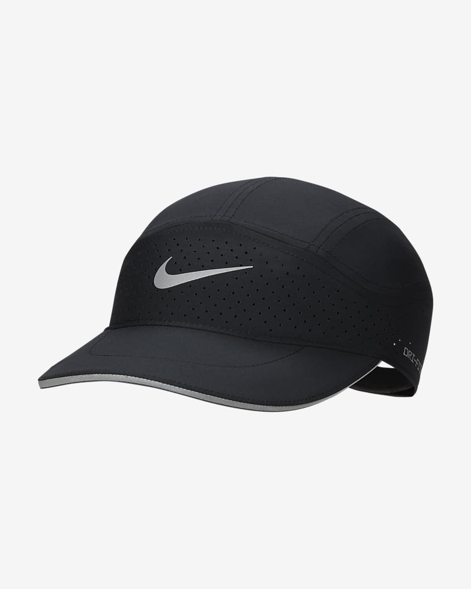 Nevyztužená kšiltovka Nike Dri-FIT ADV Fly s reflexním designem - Černá/Anthracite