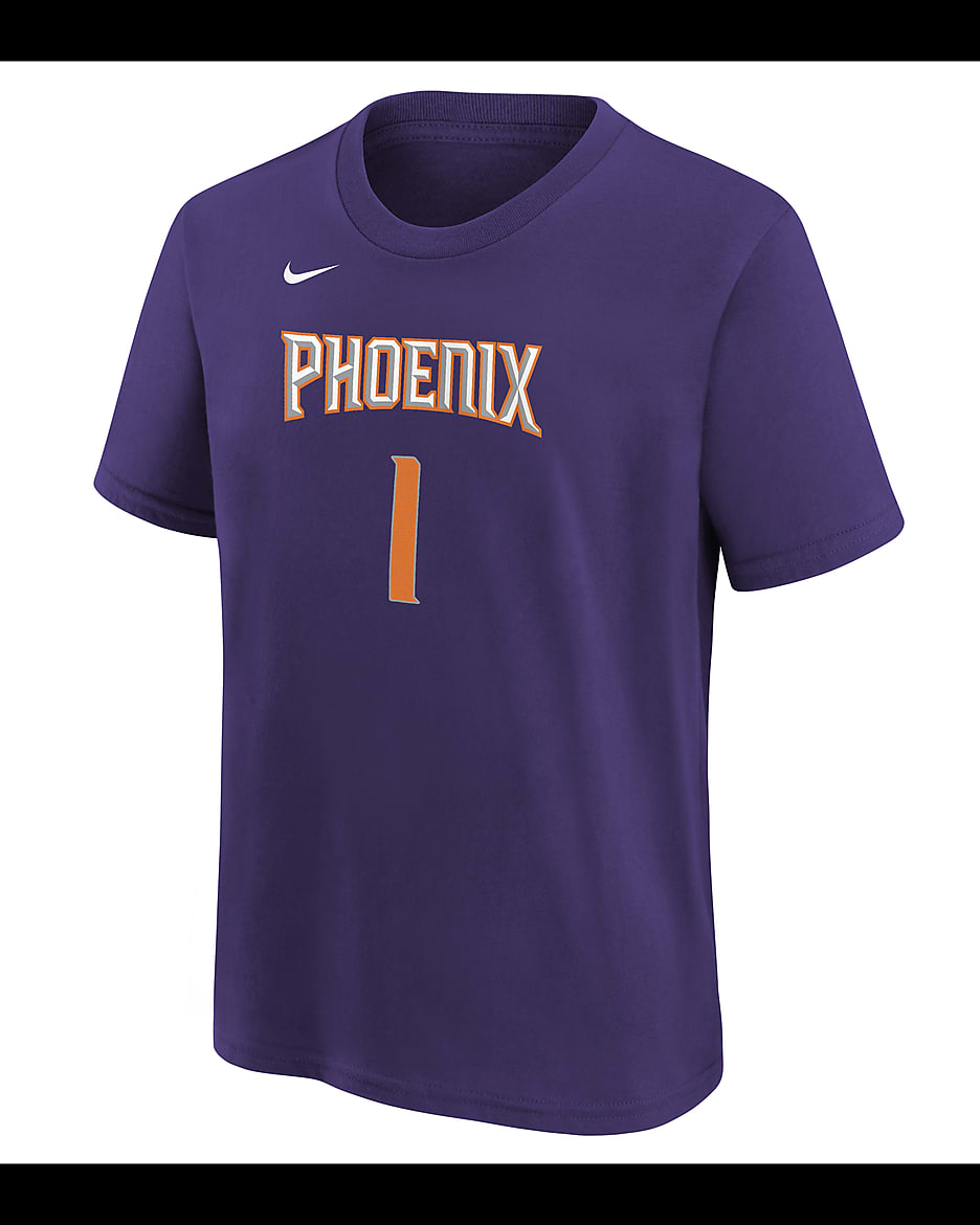 Devin Booker Phoenix Suns Icon Edition Big Kids' Nike NBA T-Shirt - New Orchid