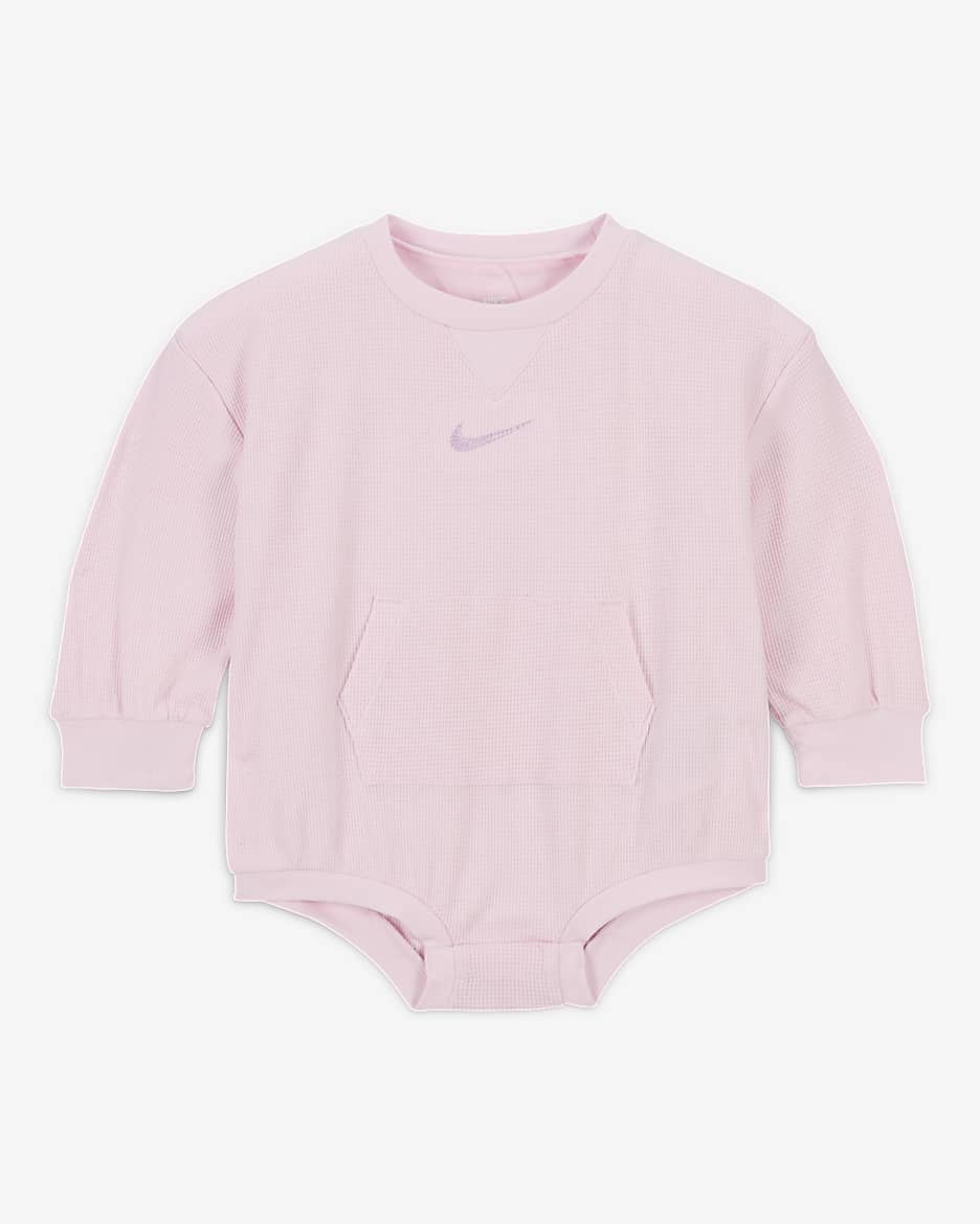 Body de manga larga para bebé (12-24 meses) Nike ReadySet - Espuma rosa