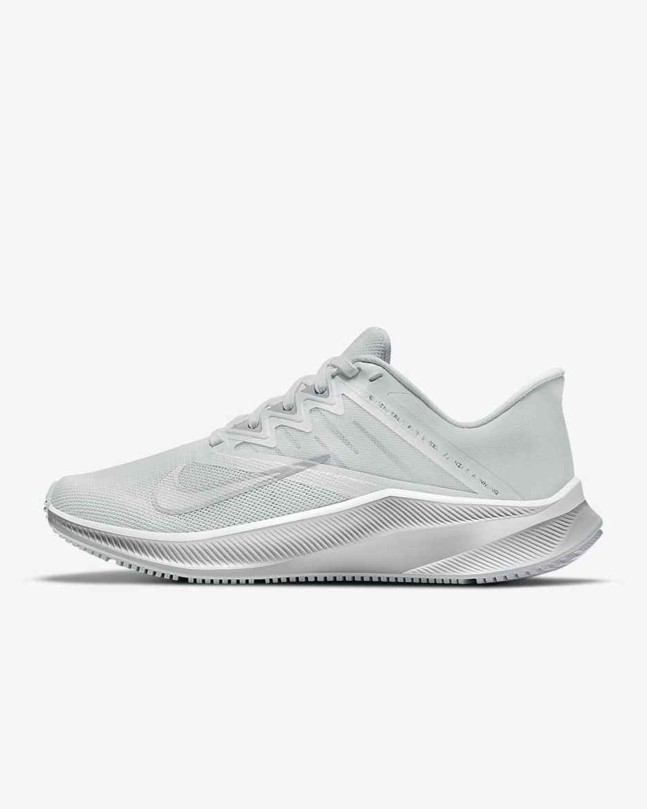Nike Quest 3 Women's Road Running Shoes - Pure Platinum/White/Wolf Grey/Metallic Silver
