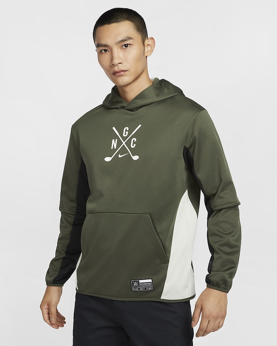 Nike Golf Club Men's Golf Hoodie - Cargo Khaki/Light Bone/Black/White